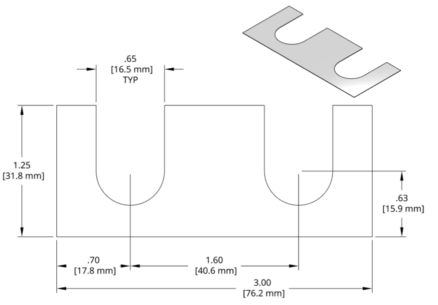 DSCH111 Series Shim Drawing