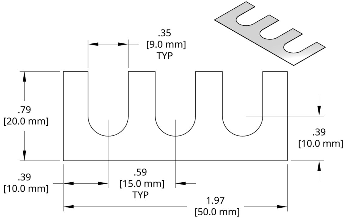 DSCH114 Series Shim Drawing