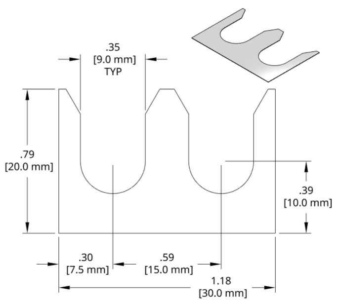 DSCH116 Series Shim Drawing