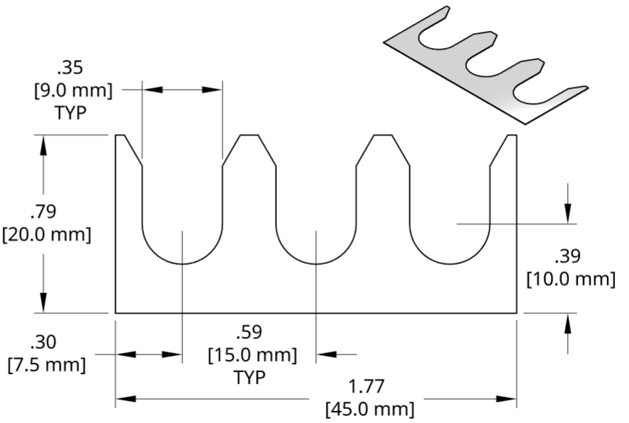 DSCH117 Series Shim Drawing