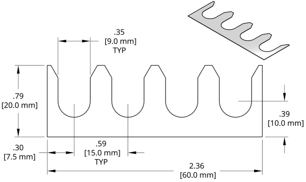 DSCH118 Series Shim Drawing