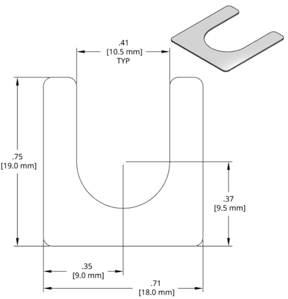 DSCH119 Series Shim Drawing