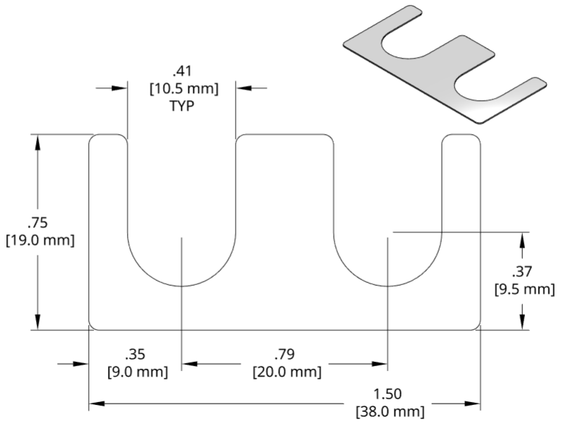 DSCH120 Series Shim Drawing