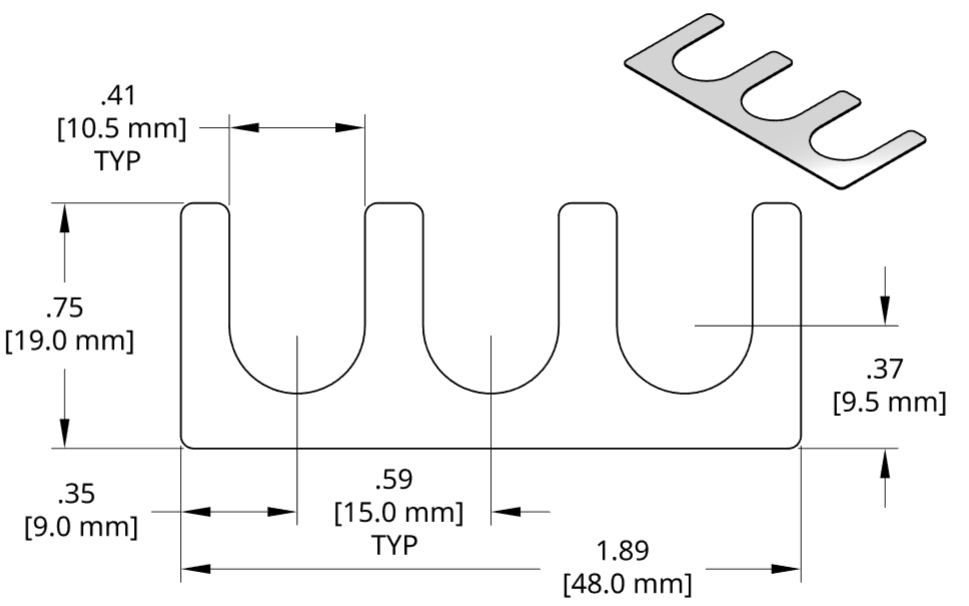 DSCH121 Series Shim Drawing