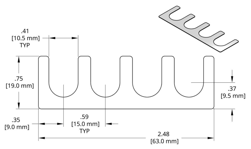 DSCH122 Series Shim Drawing