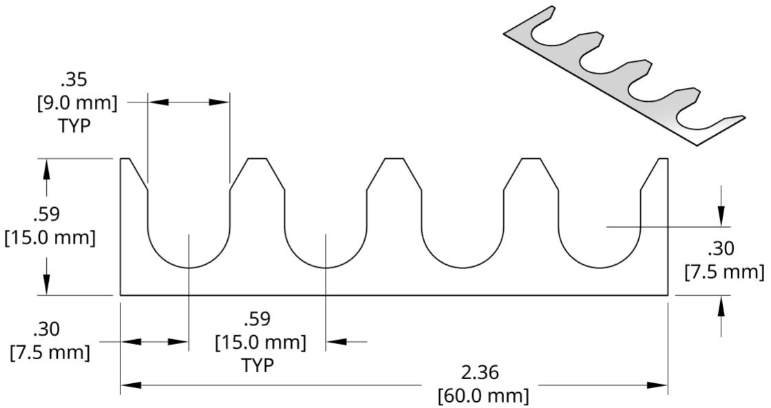 DSCH125 Series Shim Drawing