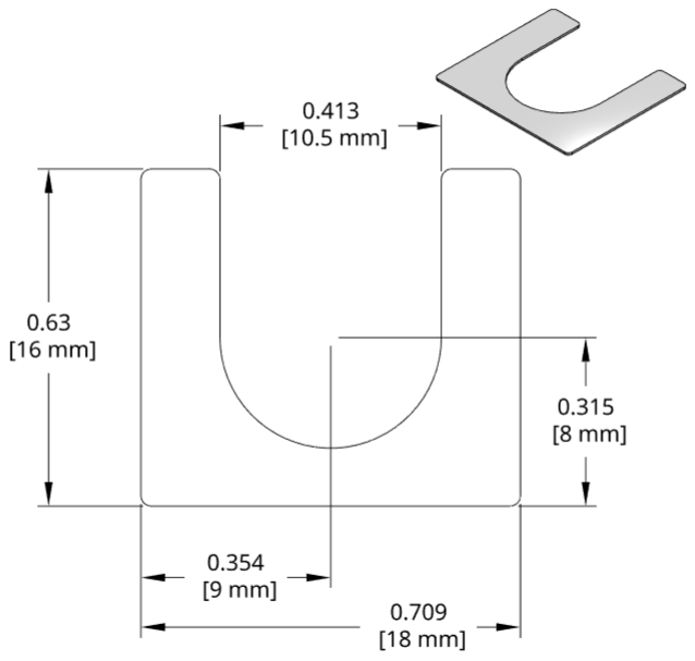 DSCH126 Series Shim Drawing