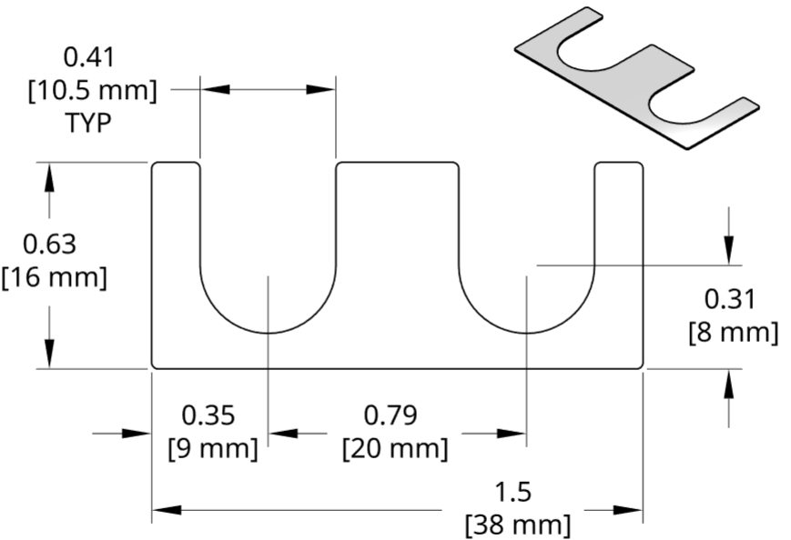 DSCH127 Series Shim Drawing