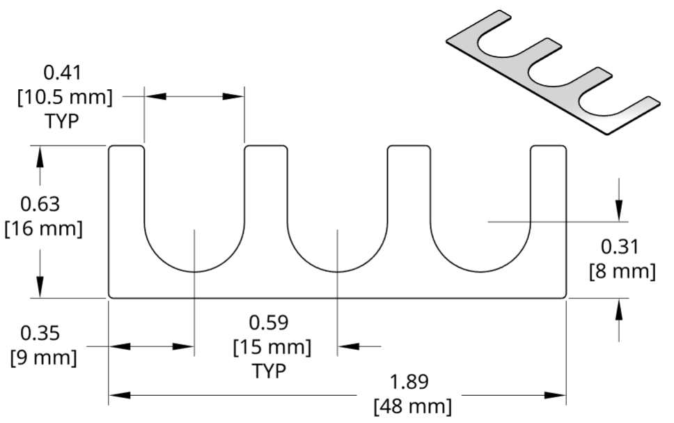 DSCH128 Series Shim Drawing