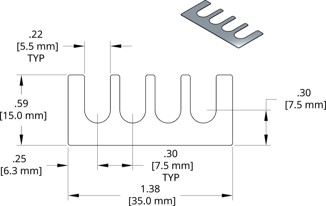 DSCH133 Series Shim Drawing