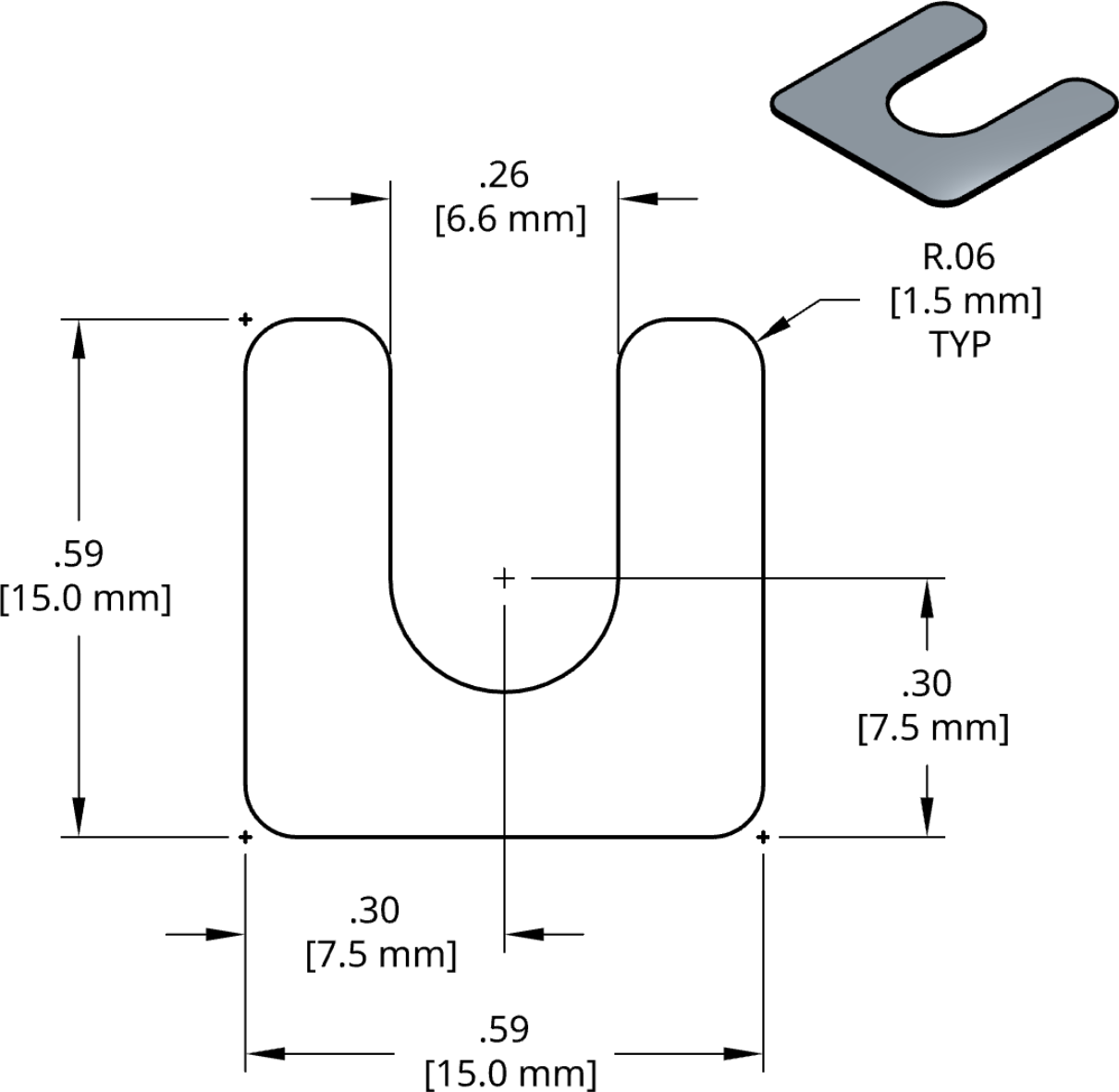 DSCH136 Series Shim Drawing