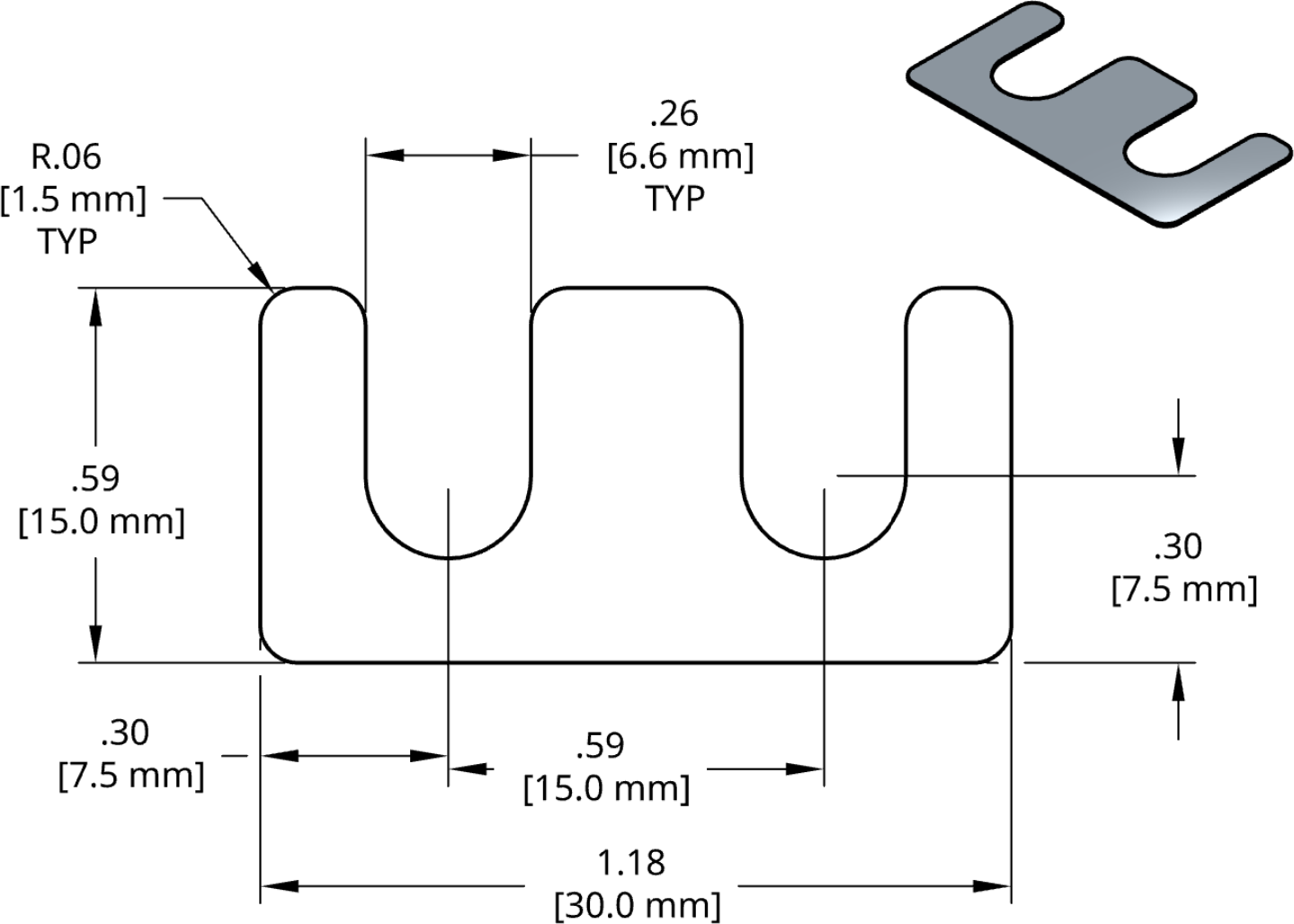 DSCH138 Series Shim Drawing