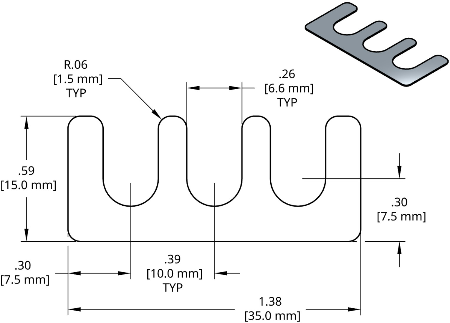 DSCH140 Series Shim Drawing