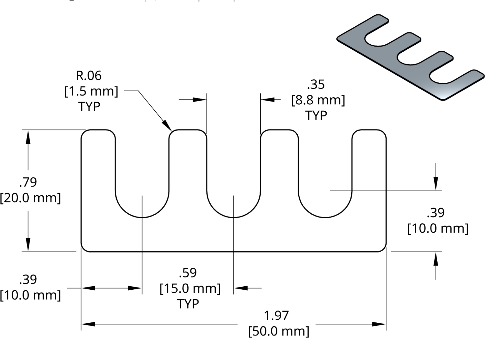 DSCH141 Series Shim Drawing