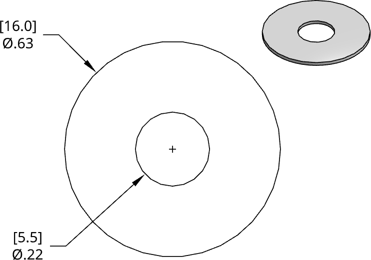 DSCH145 Series Shim Drawing