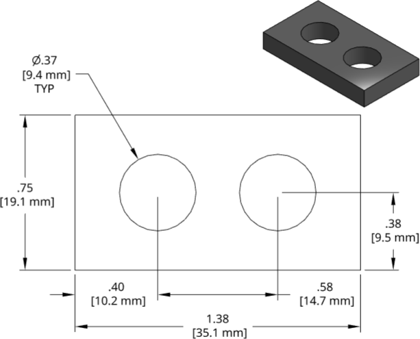 DSCP002 Series Shim Drawing