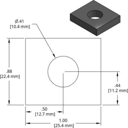 DSCP004 Series Shim Drawing