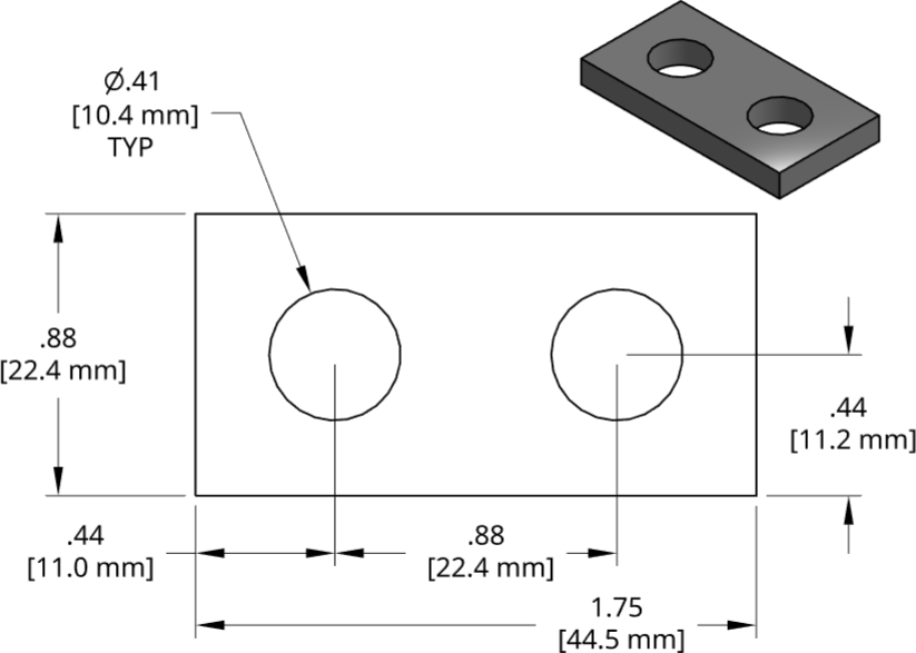 DSCP005 Series Shim Drawing