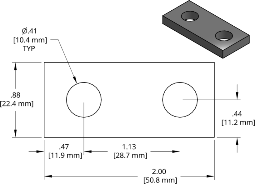 DSCP006 Series Shim Drawing