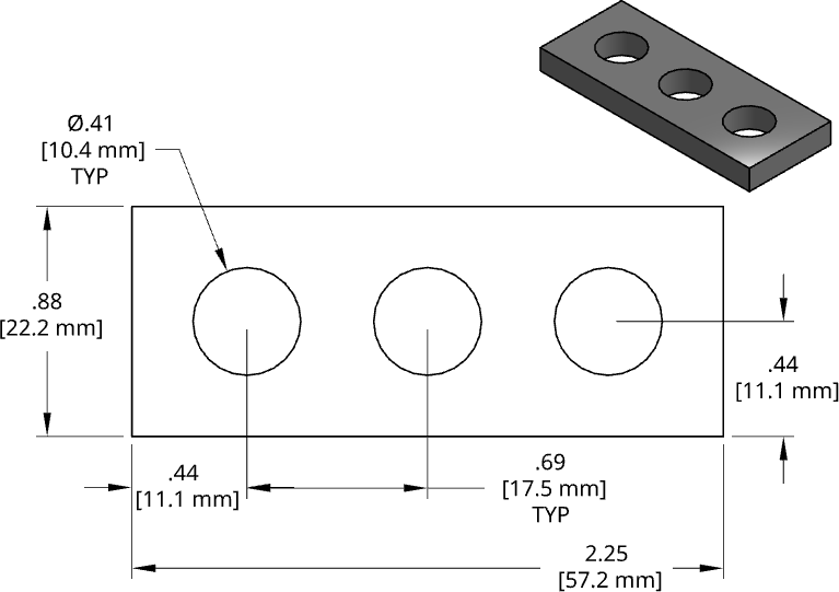 DSCP007 Series Shim Drawing