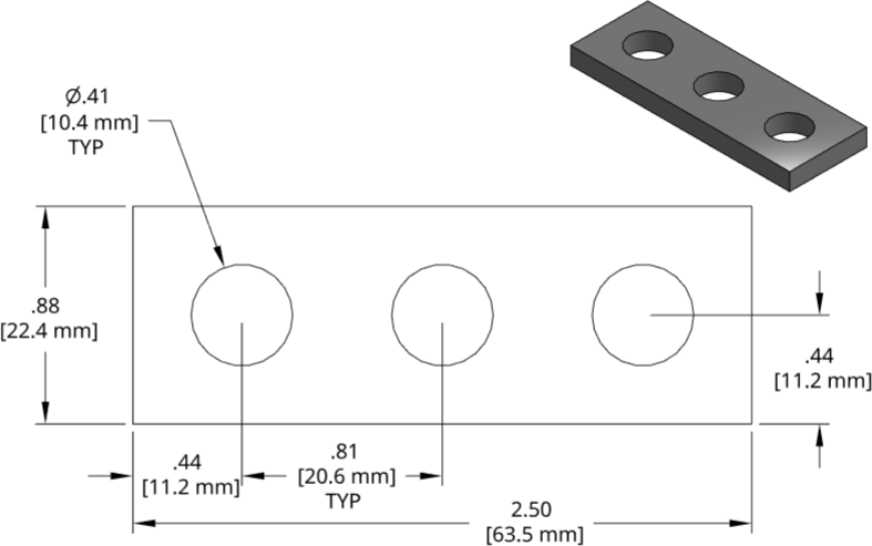 DSCP008 Series Shim Drawing