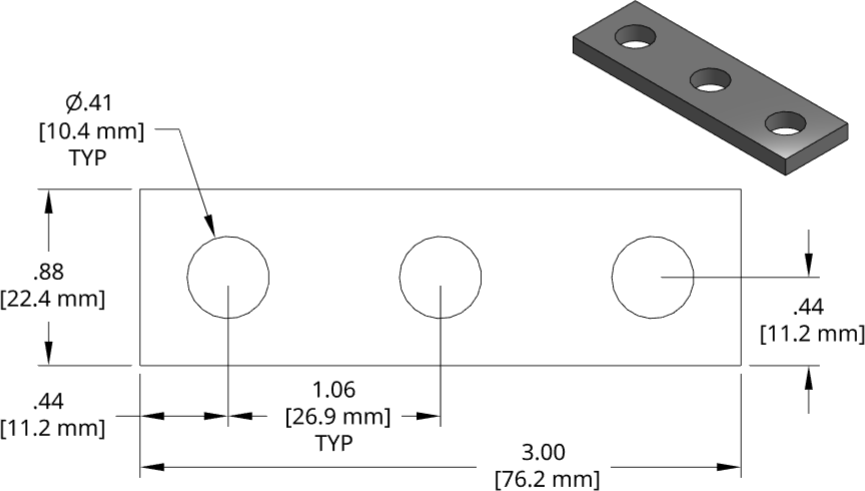 DSCP009 Series Shim Drawing