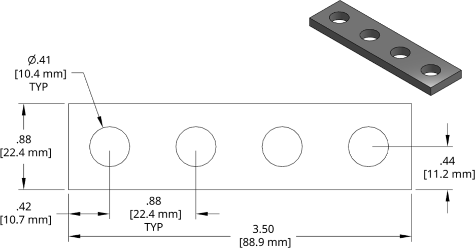 DSCP010 Series Shim Drawing