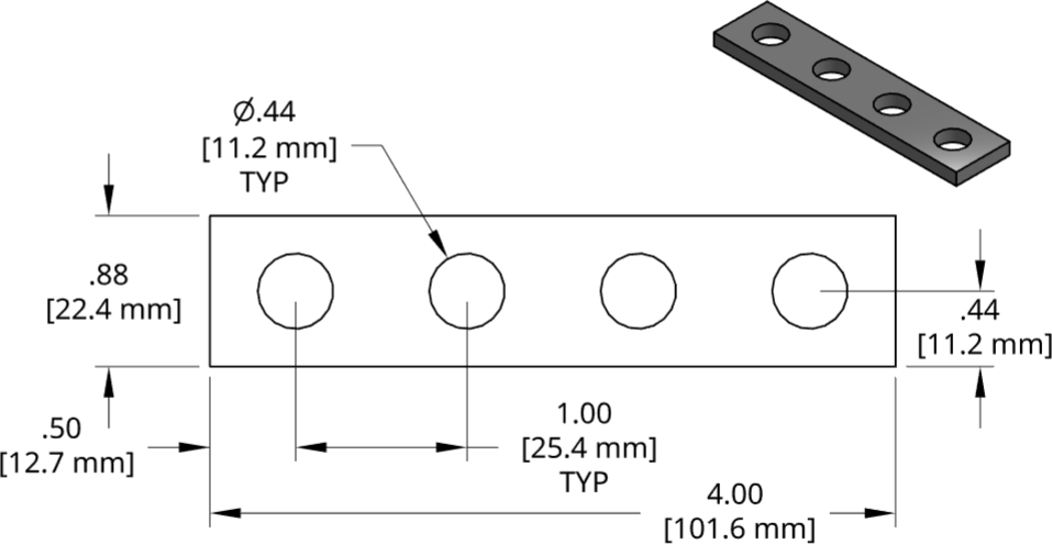 DSCP011 Series Shim Drawing