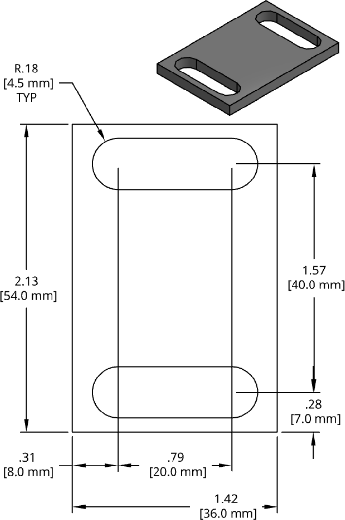 DSCP017 Series Shim Drawing