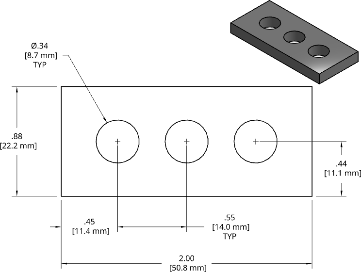 DSCP020 Series Shim Drawing