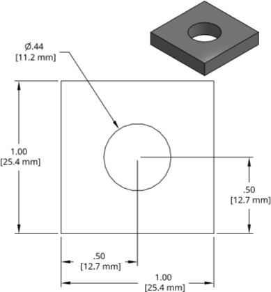 DSCP021 Series Shim Drawing