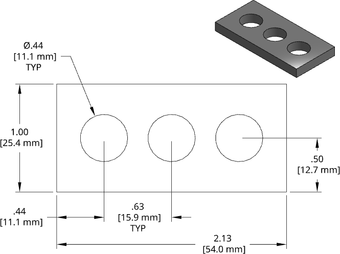 DSCP023 Series Shim Drawing