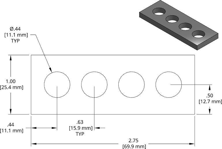 DSCP024 Series Shim Drawing