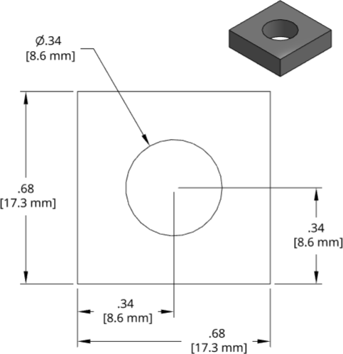 DSCP026 Series Shim Drawing