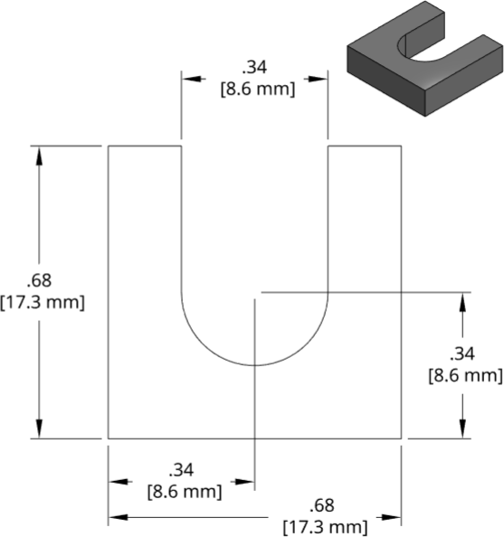 DSCP027 Series Shim Drawing