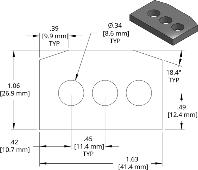 DSCP028 Series Shim Drawing