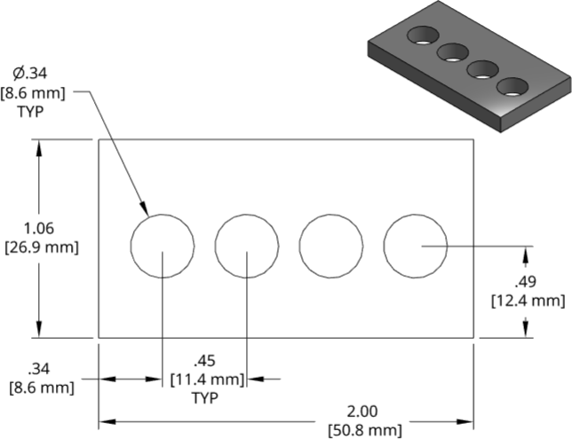 DSCP029 Series Shim Drawing