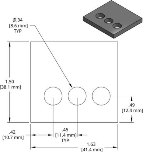 DSCP030 Series Shim Drawing