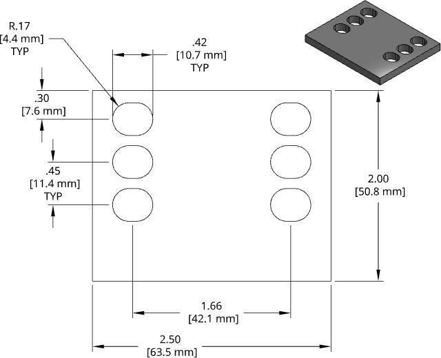 DSCP031 Series Shim Drawing