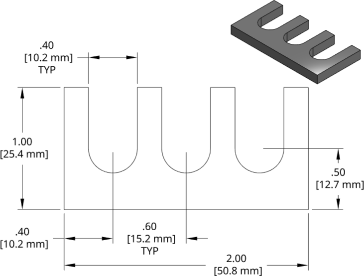 DSCP033 Series Shim Drawing