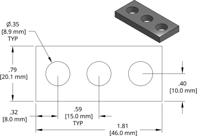 DSCP036 Series Shim Drawing