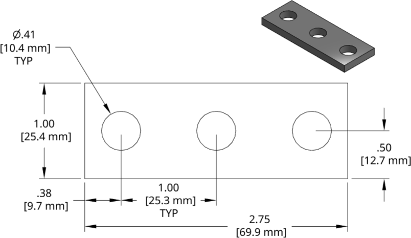 DSCP042 Series Shim Drawing