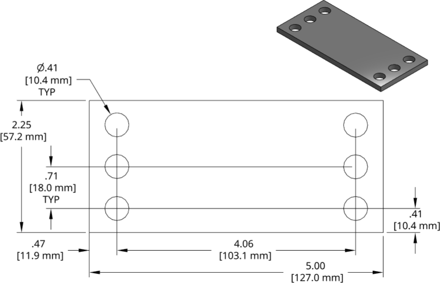 DSCP044 Series Shim Drawing