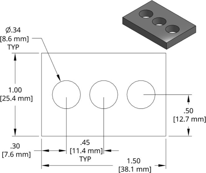 DSCP045 Series Shim Drawing