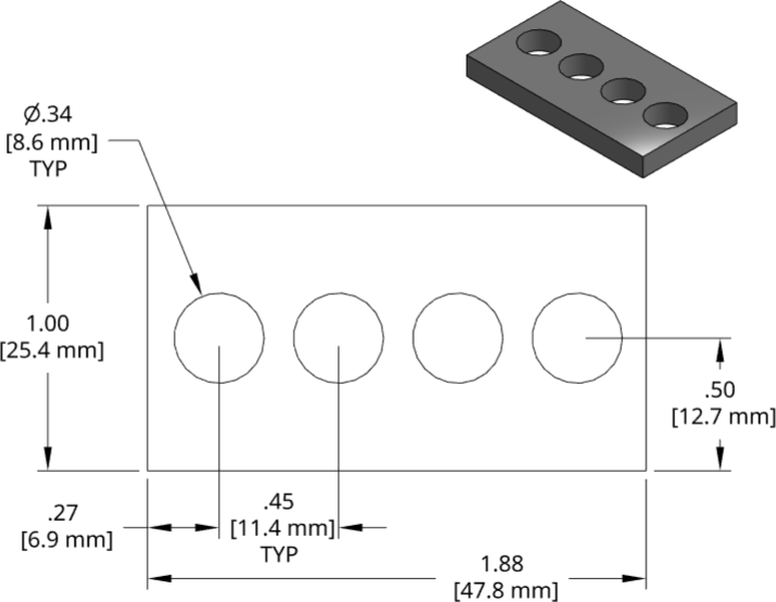 DSCP046 Series Shim Drawing