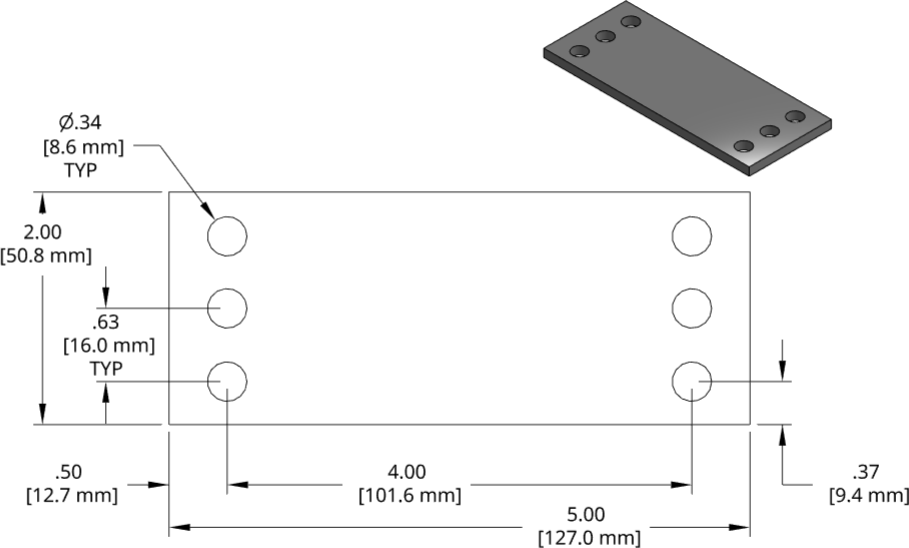 DSCP048 Series Shim Drawing