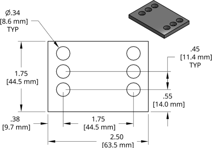 DSCP049 Series Shim Drawing