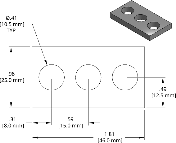 DSCP050 Series Shim Drawing