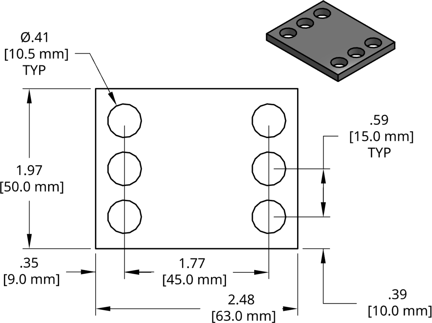 DSCP053 Series Shim Drawing