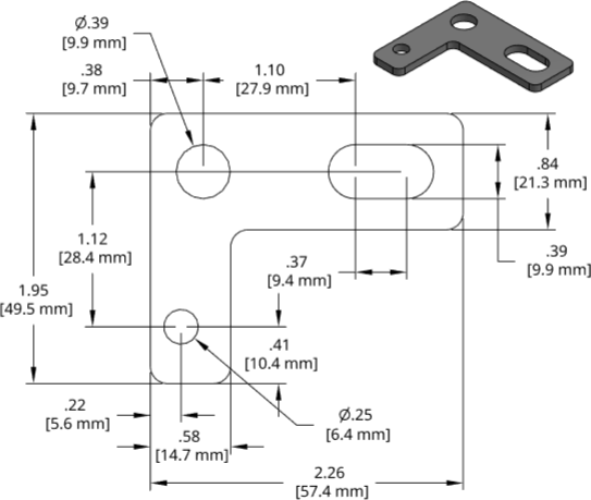 DSCP054 Series Shim Drawing